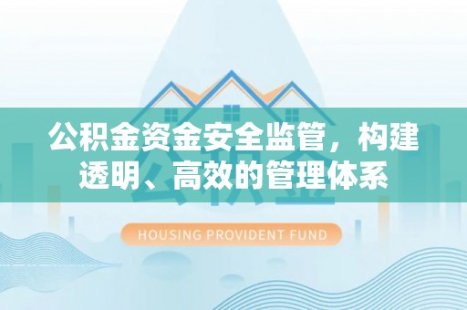 晋源公积金资金安全监管，构建透明、高效的管理体系