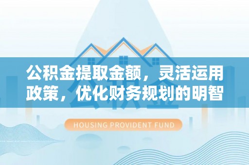 晋源公积金提取金额，灵活运用政策，优化财务规划的明智选择