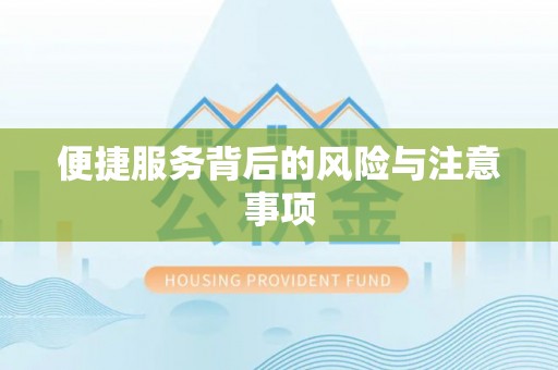 晋源便捷服务背后的风险与注意事项